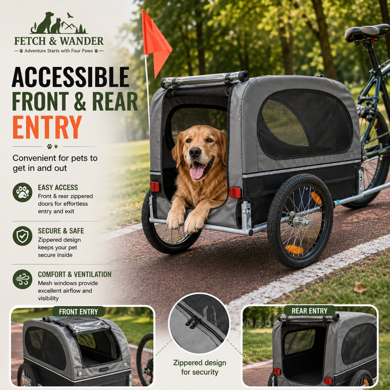 Pet Bike Trailer 40kg