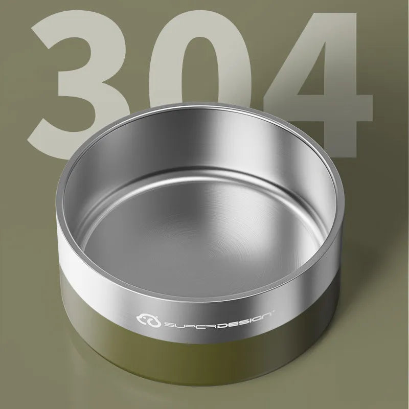 Stainless steel anti knock dog slow pet bowl.