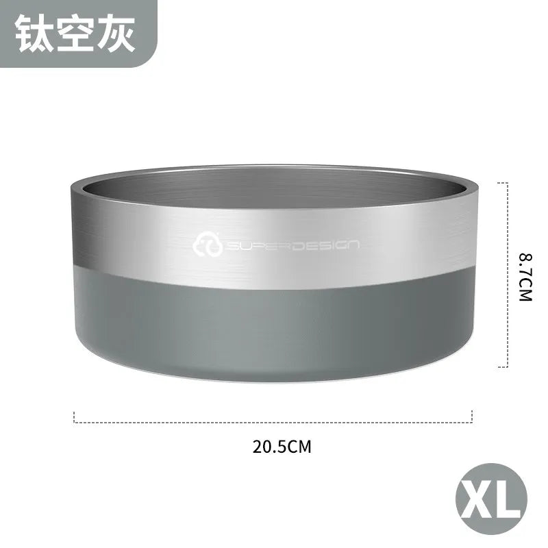 Stainless steel anti knock dog slow pet bowl.