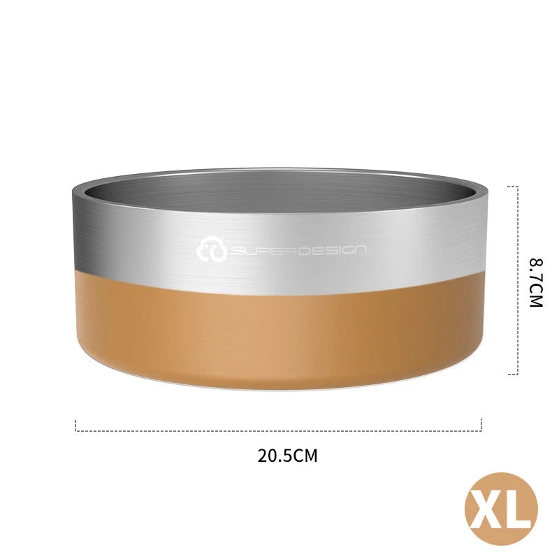 Stainless steel anti knock dog slow pet bowl.