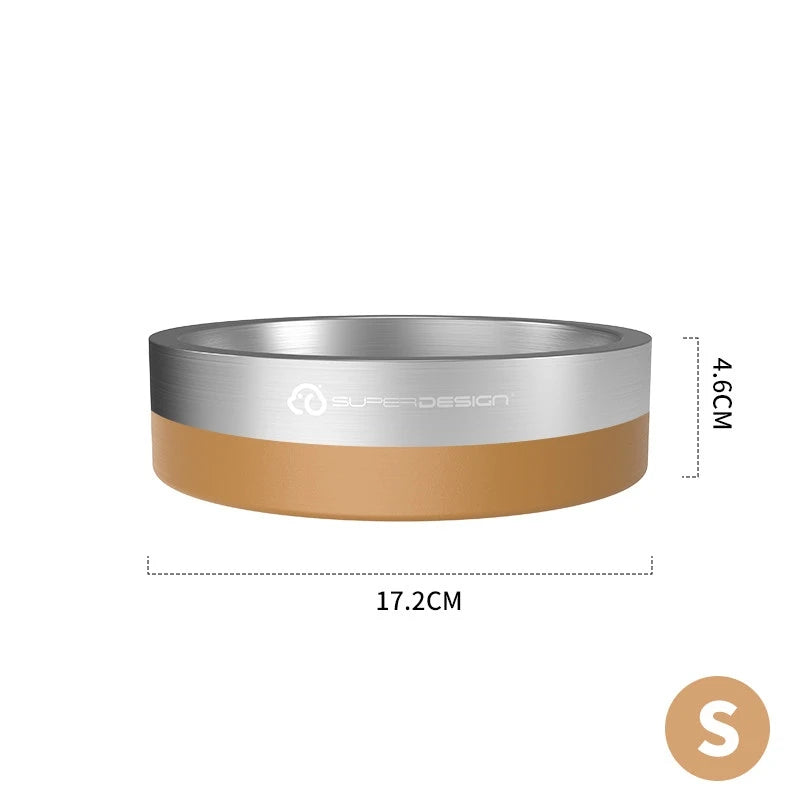 Stainless steel anti knock dog slow pet bowl.