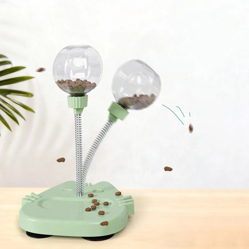 Interactive Wobble Treat Dispensing Cat Toy