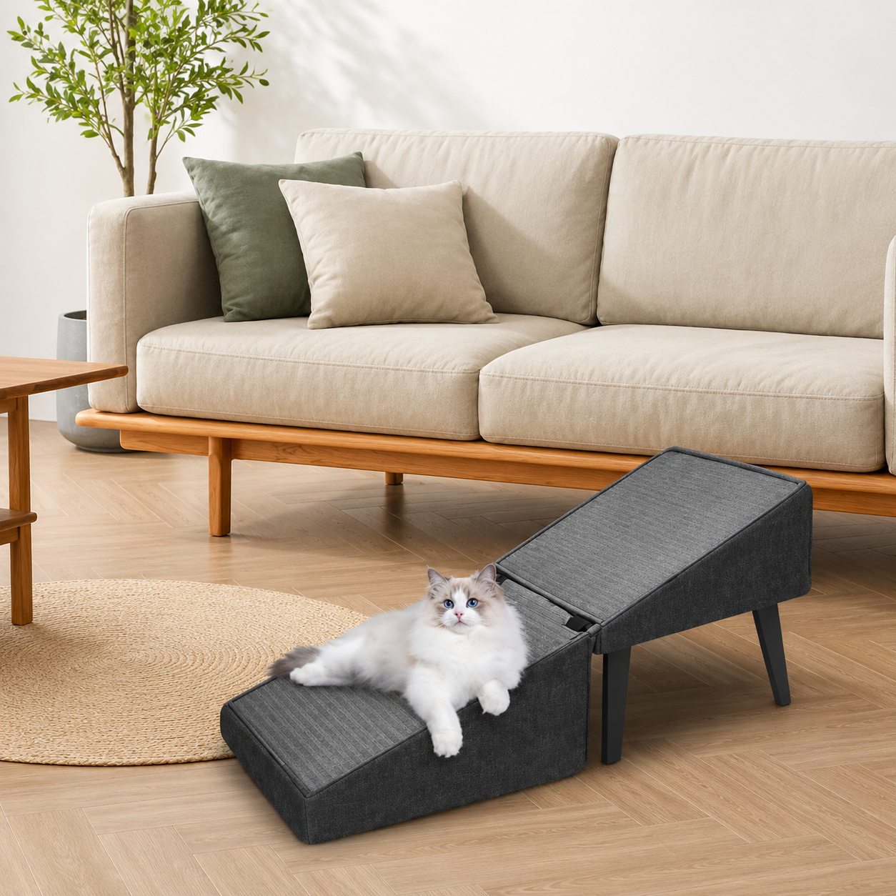 Foldable Dog Ramp for Bed or couch