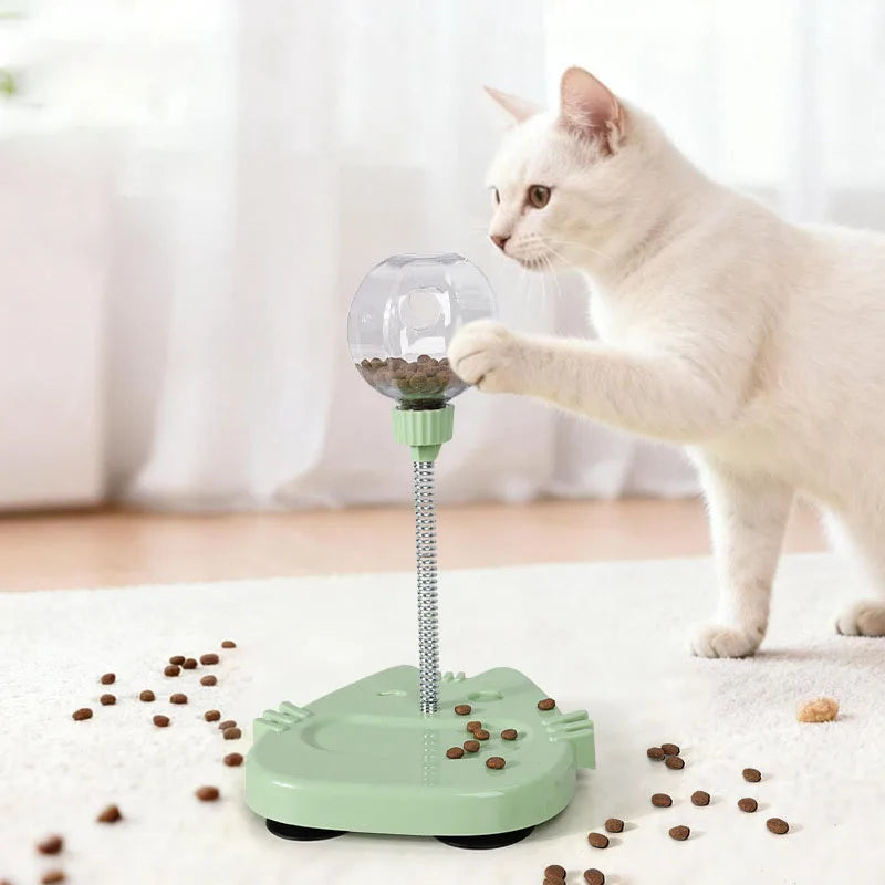 Interactive Wobble Treat Dispensing Cat Toy