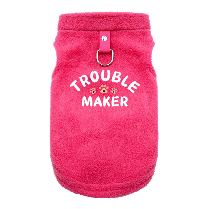 'TROUBLE MAKER' Pet Dog Jacket Vest