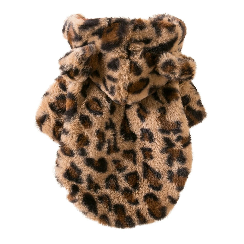 Leopard Print Dog Hoodie