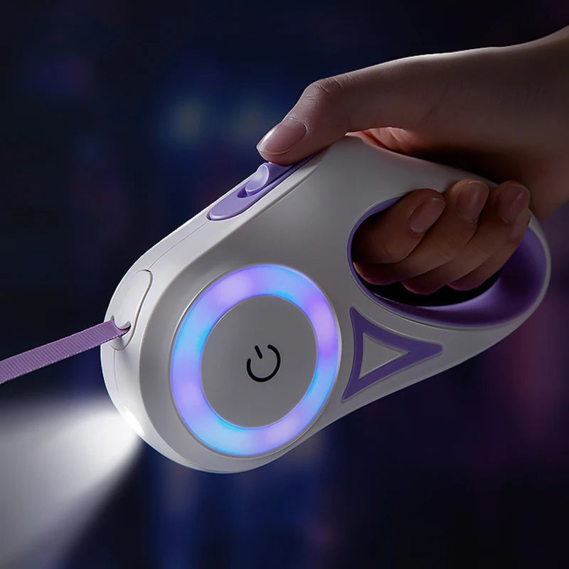 Retractable Dog Leash with LED light