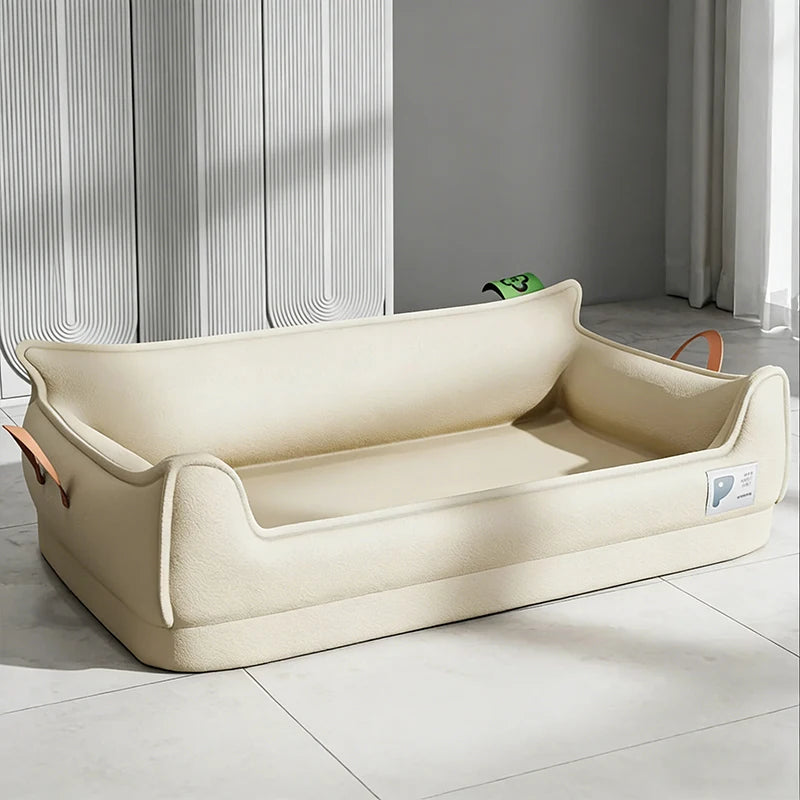Waterproof Orthopedic Leather Dog Bed