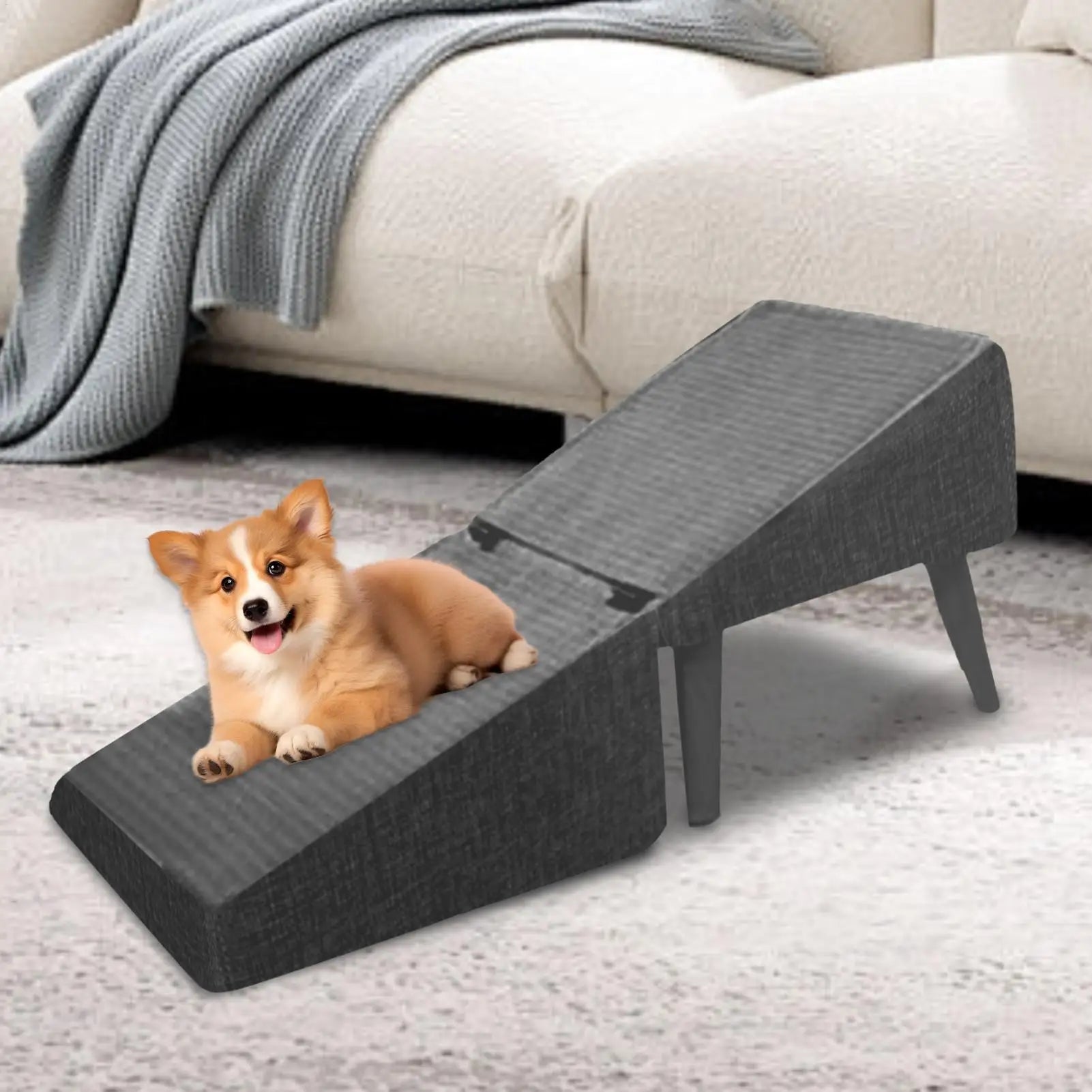 Foldable Dog Ramp for Bed or couch
