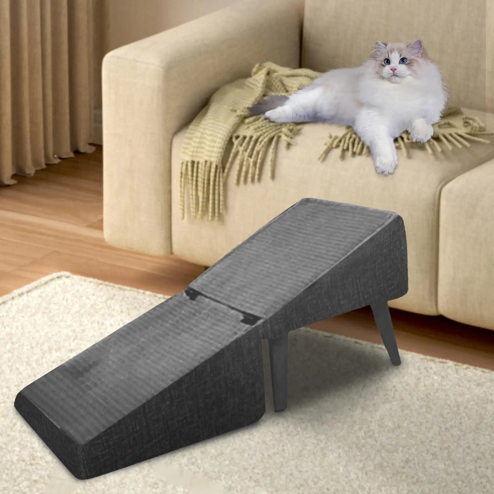 Foldable Dog Ramp for Bed or couch