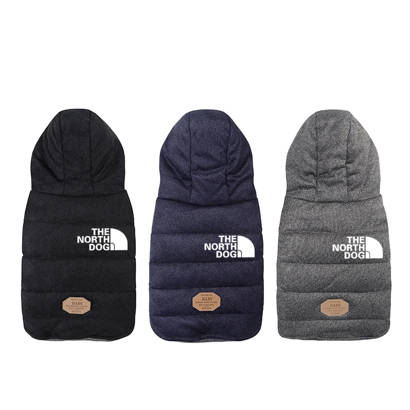 Winter Warm Dog Hooded Jackets S-XXL